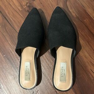 Steven New York Black Women's Slip-On Mules - Size 6